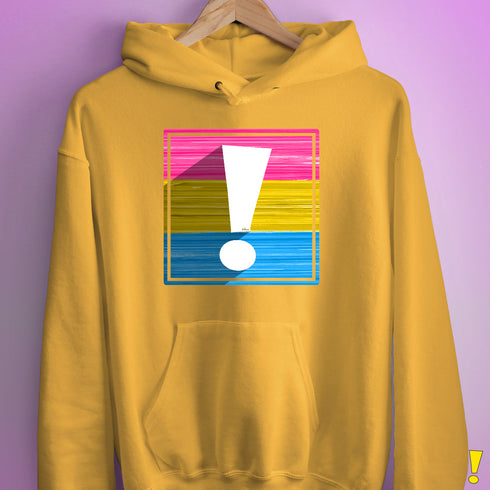 Pansexual Pride Flag Exclamation Point Hoodie